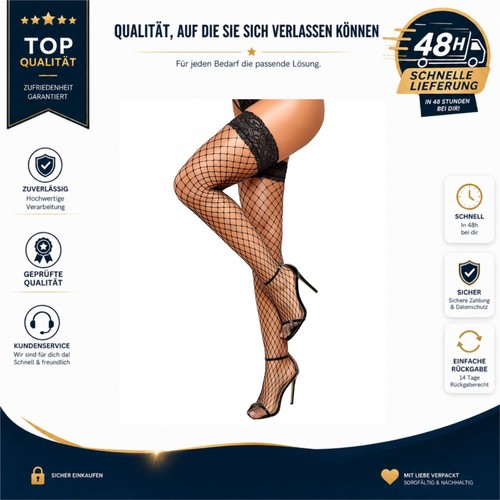 Halterlose netzstrümpfe damen - halterlose,